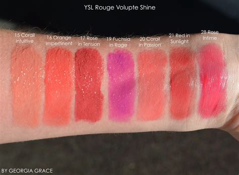 ysl rouge volupte 19 swatch|ysl rouge volupte shine 44.